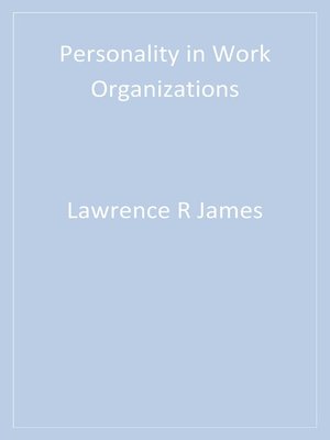 cover image of Personality in Work Organizations
